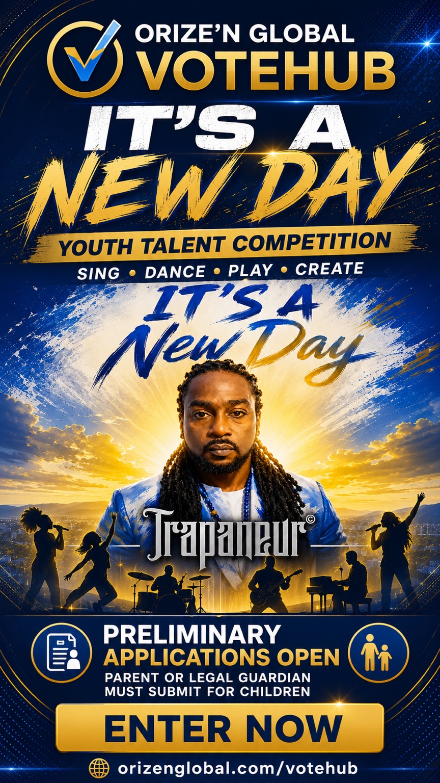 Orize’n Global VoteHub It’s a New Day Youth Talent Competition — preliminary applications open