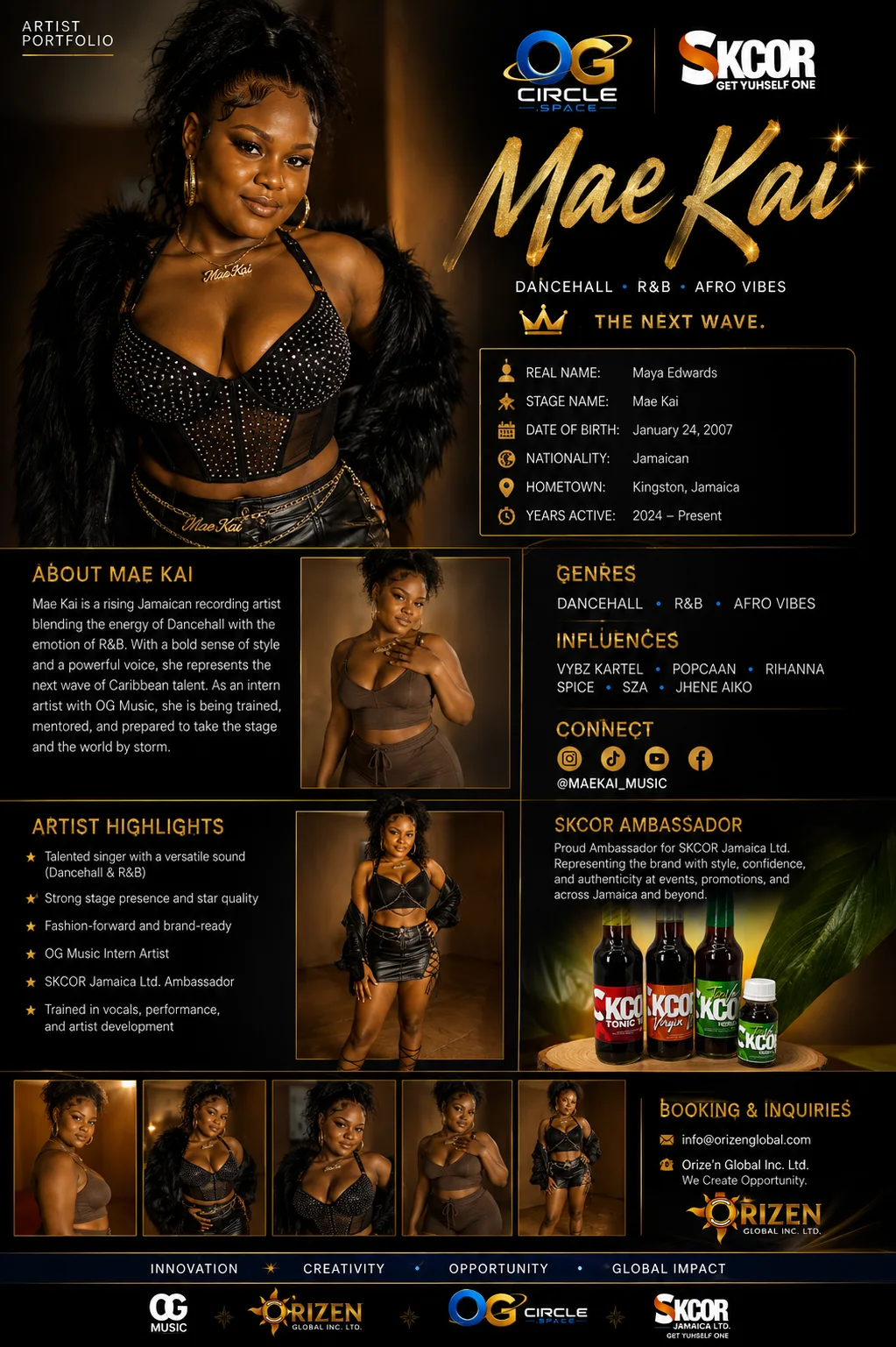 Mae Kai official SKCOR ambassador portfolio