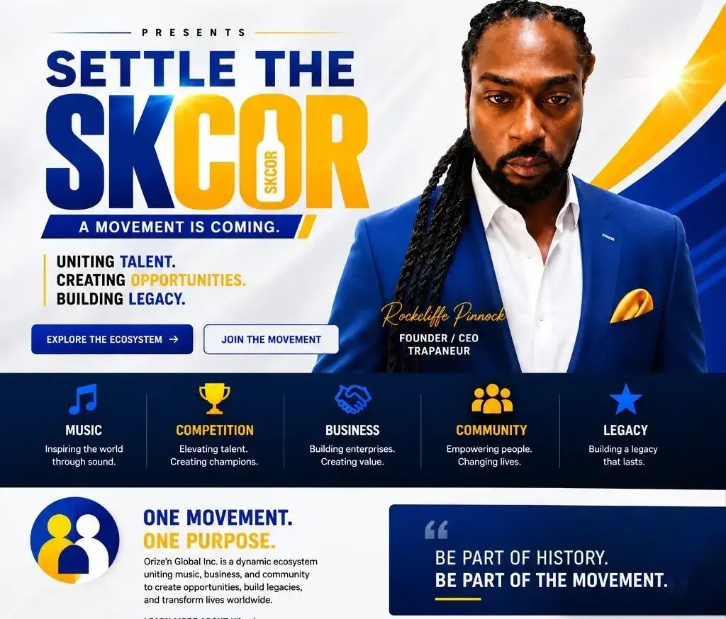 Settle the SKCOR — Rockcliffe Pinnock, Music, Competition, Business, Community and Legacy