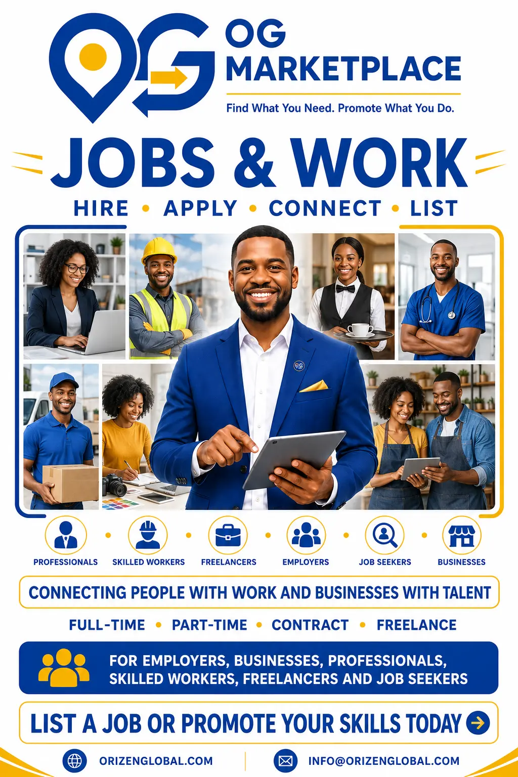 Jobs and work marketplace