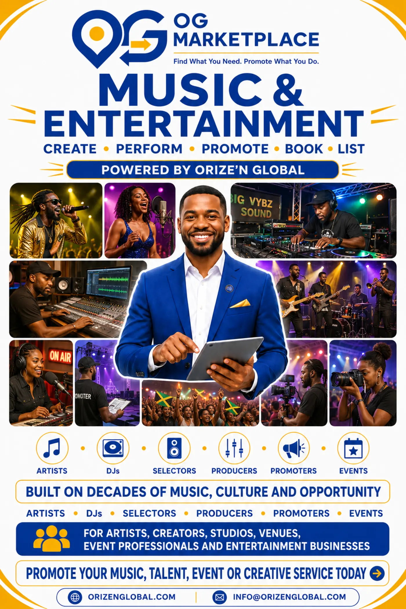 Music and entertainment marketplace