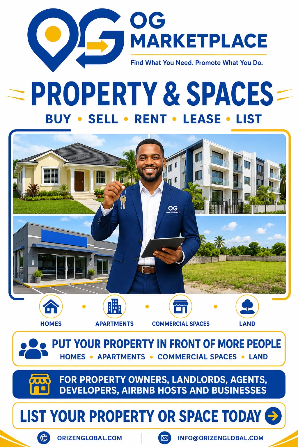Property and spaces marketplace