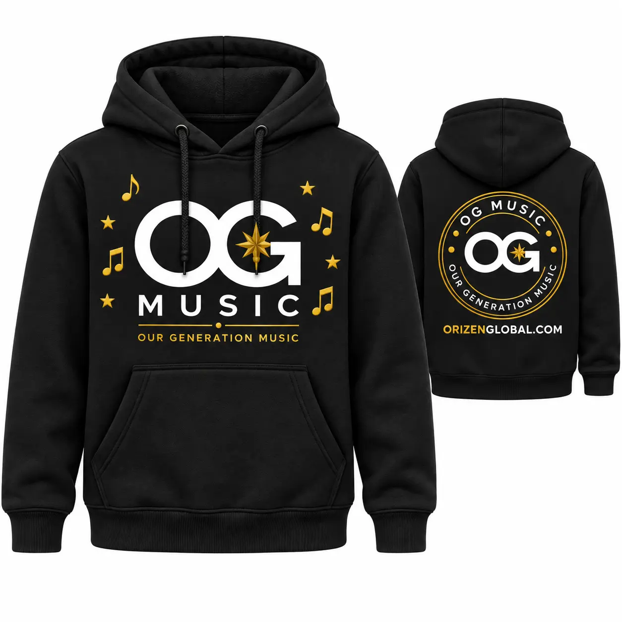Black OG Music hoodie