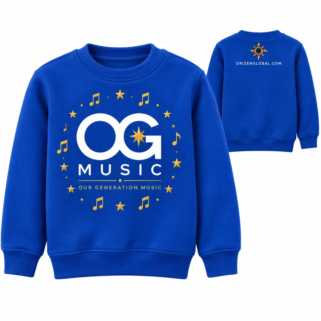 Blue OG Music sweatshirt